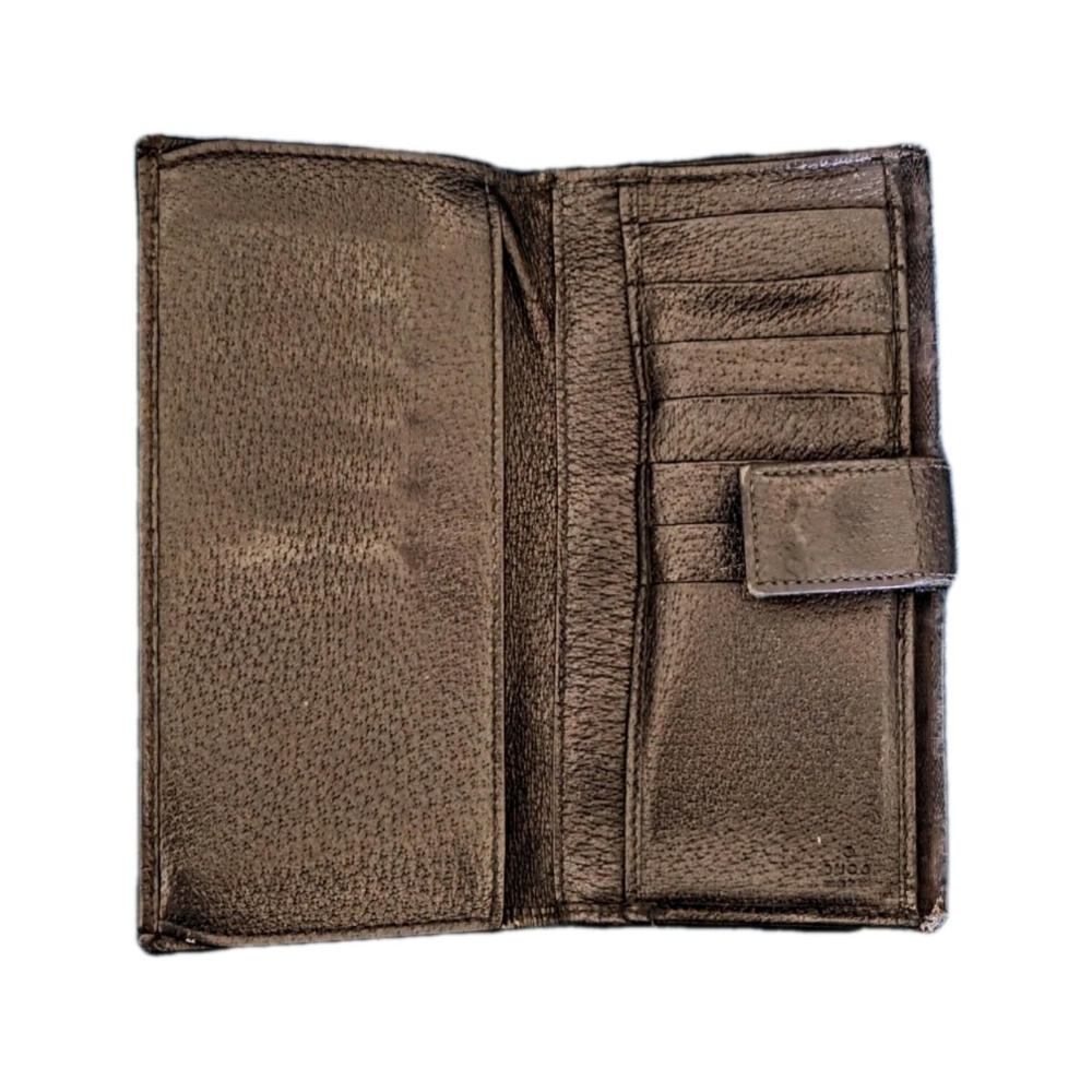 Gucci Dark Brown Monogram Clutch - Picture 5 of 5